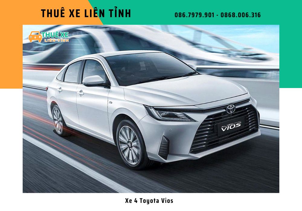 Thuê xe 4 chỗ Toyota Vios