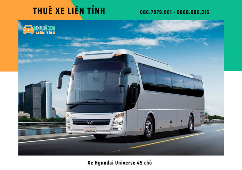 Cho thuê xe 45 chỗ có tài xế Hyundai Universe 