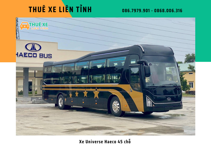 Cho thuê xe 45 chỗ Universe Haeco có tài xế TP.HCM 